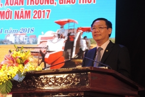 Công bố Quyết định công nhận 4 huyện của Nam Định đạt chuẩn NTM năm 2017