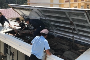 Khoang “bí mật” của xe khách chứa hơn 1,7 tấn gỗ trắc nhập lậu