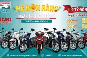 “Hè rộn ràng - Ngập tràn quà tặng” với Kienlongbank