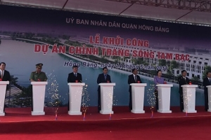 Hải Phòng: Khởi công xây dựng dự án chỉnh trang sông Tam Bạc