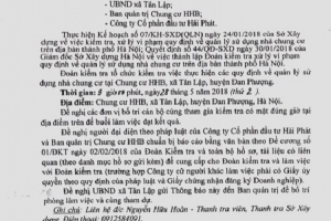 Sở Xây dựng (Hà Nội): Sẽ kiểm tra công tác quản lý sử dụng chung cư HHB - Hải Phát