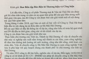 Dự án Khu dân cư Đá Mài: Công ty Thái Hà giải trình vụ việc