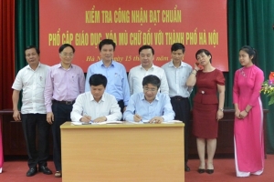Hà Nội: Tiếp tục phát huy kết quả phổ cập giáo dục, xóa mù chữ