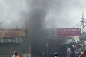 TP.HCM: Cháy cửa hàng kinh doanh sản phẩm gia cầm