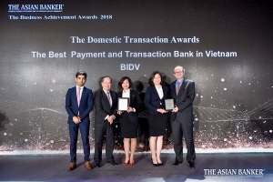 BIDV được The Asian Banker trao tặng hai giải thưởng danh giá