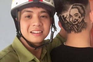 Nghệ thuật 'vẽ truyền thần' lên tóc của cây kéo trẻ xứ Nghệ