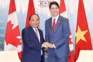 Thủ tướng Nguyễn Xuân Phúc hội đàm với Thủ tướng Canada