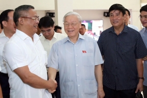 Tổng Bí thư Nguyễn Phú Trọng tiếp xúc cử tri