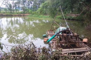 Thanh Hóa: Hiện trường vụ 2 cháu bé bị chết đuối từng là điểm hút cát trái phép
