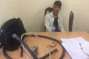 Thiếu tiền tiêu xài, nam thanh niên cắt trộm dây cáp điện trạm biến áp
