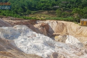 Công ty Tân Ngọc Minh (Phú Thọ): Được cấp phép mỏ đá nhưng khai thác quặng tan, cao lanh?