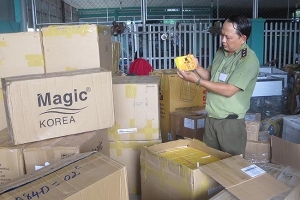 Vĩnh Long: Bắt giữ xe tải chở 21 kiện hàng hóa vi phạm