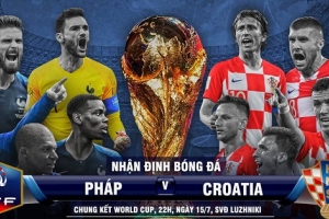 Chung kết World Cup 2018 (Pháp vs Croatia): Sức trẻ đối đầu với kinh nghiệm