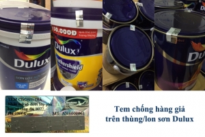 Hướng dẫn nhận biết sơn DULUX/MAXILITE chính hãng thông qua tem chống giả trên các sản phẩm của Akzo