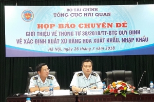 Thông tư số 38/2018/TT-BTC quy định về xuất xứ hàng hóa xuất khẩu, nhập khẩu