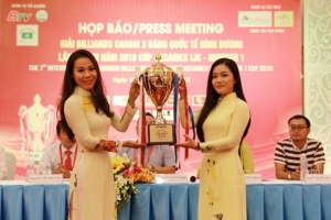 Nước tăng lực Number 1 đồng hành cùng giải Billiards Carom 3 băng quốc tế Bình Dương lần thứ VII