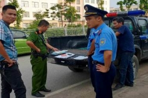 Hà Nội: Bắt giữ nhiều xe tải chở đất vi phạm quy định của Công ty Tuấn Phát