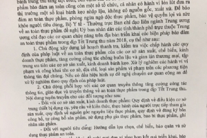 Tăng cường bảo đảm an toàn thực phẩm Tết Trung thu năm 2018