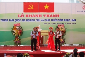 Kon Tum: Khánh thành Trung tâm Quốc gia nghiên cứu và phát triển sâm Ngọc Linh