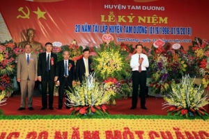 Huyện Tam Dương (Vĩnh Phúc): Dấu ấn 20 năm tái lập