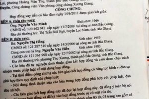 Bắc Giang: Dân “mòn gót” hầu tòa vì Hợp đồng công chứng