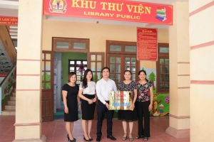 Gelex trao tặng thư viện sách cho trường tiểu học Thanh Hải, Hà Nam
