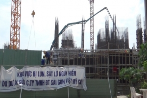 Bình Dương: Nhà nứt, đường hỏng vì thi công DA Chung cư Marina Tower, người dân bức xúc