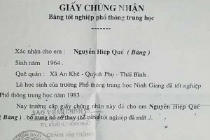 Đồng Nai: Cán bộ phòng KT hạ tầng sử dụng bằng cấp không hợp pháp