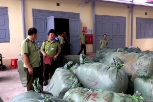 Lạng Sơn: Thu giữ lô hàng quần áo ghi giả mạo nhãn hiệu