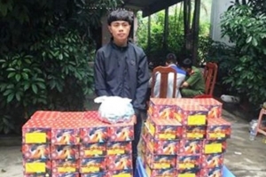 Hà Tĩnh: Bắt giữ đối tượng vận chuyển, tàng trữ gần 1 tạ pháo lậu