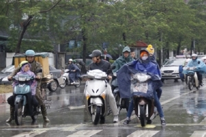 Ảnh hưởng của rãnh áp thấp bị nén, Bắc Bộ tiếp tục mưa dông