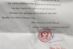 Xã Phương Trung (huyện Thanh Oai, Hà Nội): Bệnh nhân tâm thần đã được nhận tiền trợ cấp
