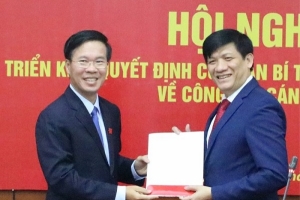 Bổ nhiệm Thứ trưởng Bộ Y tế làm Phó Ban Tuyên giáo Trung ương