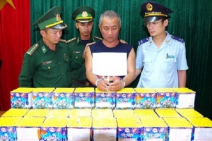Hà Tĩnh: Bắt giữ đối tượng giấu 46 kg pháo trong ca bin ô tô từ Lào về Việt Nam