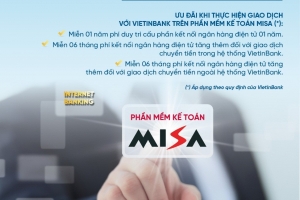 VietinBank triển khai thí điểm kết nối ngân hàng điện tử trên phần mềm kế toán MISA