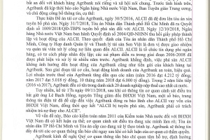 “Việc phá sản ALCII không ảnh hưởng đến hoạt động của Agribank”!