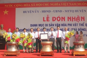 Thanh Hóa: Vinh danh di sản văn hóa phi vật thể quốc gia nghề đúc đồng làng Chè