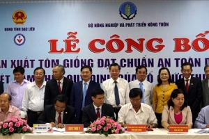 Bạc Liêu: Cơ sở tôm giống đầu tiên của VN được OIE công nhận an toàn dịch bệnh