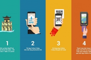 Mua sắm ưu đãi đến 90% bằng QR code cùng Online Friday 2018