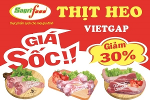 Sagrifood thực hiện chương trình giảm giá 30% tháng 12