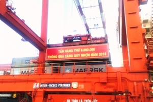 Bình Định: Tấn hàng thứ 8 triệu năm 2018 thông cảng Quy Nhơn