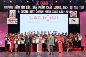 Mỹ phẩm Lalihui đạt Top 100 Thương hiệu tin cậy