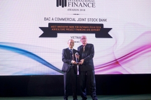BAC A BANK giành giải thưởng quốc tế vì tiên phong đầu tư nông nghiệp sạch tại nước ngoài