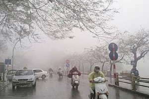 Dự báo thời tiết ngày 26/2/2019: Bắc Bộ và Bắc Trung Bộ có mưa và sương mù, trời rét