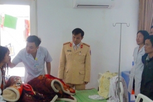 Thanh Hóa: Thiếu tá công an kịp thời hiến máu cứu bệnh nhân bị tai nạn giao thông