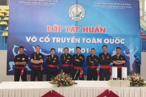 Môn phái Bình Định Gia cử 8 võ sư đi tập huấn võ cổ truyền toàn quốc tại Lâm Đồng
