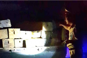 Hà Tĩnh: Bắt giữ xe tải chở 4m3 gỗ trái phép trong đêm khuya