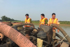 Hà Tĩnh: Liên tiếp bắt quả tang nhiều đối tượng khai thác cát trái phép