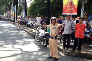 Bảo đảm trật tự, an toàn giao thông trong thời gian diễn ra kỳ thi THPT quốc gia