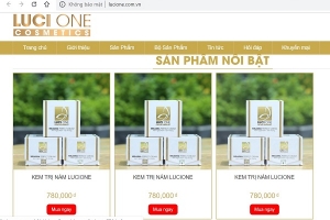 Mỹ phẩm Luci One: “Nổ” công dụng của sản phẩm như thuốc?